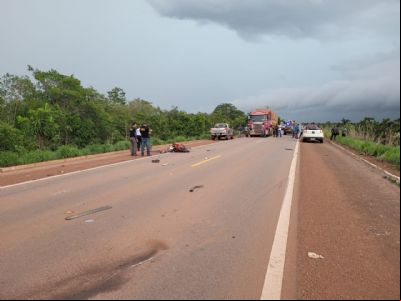 ​Motoqueiro morre ap