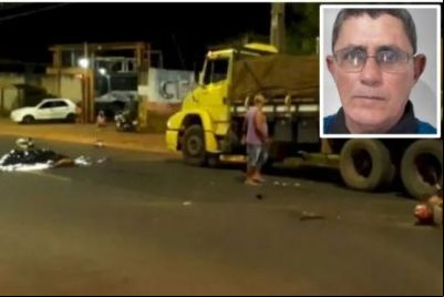 Mototaxista morre ao bater em caminh