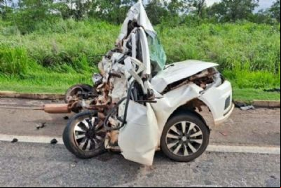 Motorista perde controle, bate em carreta e morre em rodovia de VG