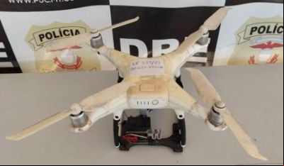Traficantes que enviavam droga por meio de drone ao pres