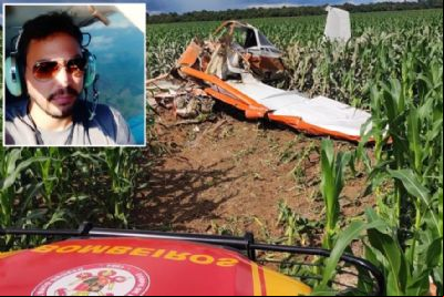 Identificado piloto que morreu em queda de avi