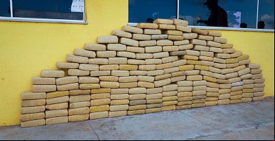 PRF e PM apreendem carga de maconha escondida em caminh
