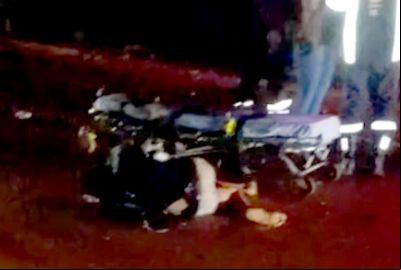 ​Motociclista e pedestre ficam feridos, ap