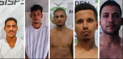 Cinco detentos fogem da Penitenci