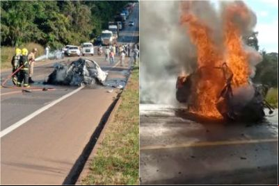 Acidente envolvendo carreta com etanol deixa um morto na 163